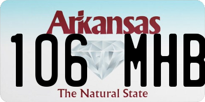 AR license plate 106MHB