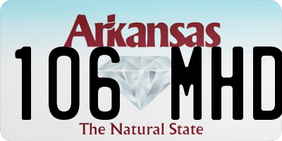 AR license plate 106MHD