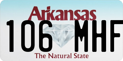 AR license plate 106MHF