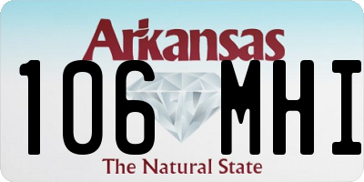 AR license plate 106MHI