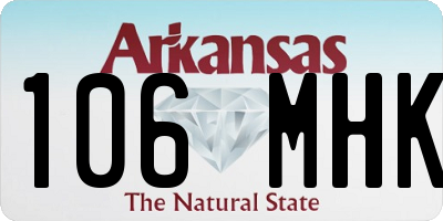 AR license plate 106MHK