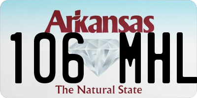 AR license plate 106MHL