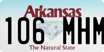 AR license plate 106MHM