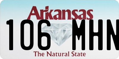 AR license plate 106MHN