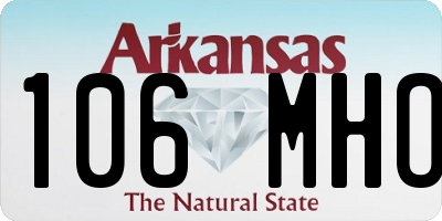 AR license plate 106MHO