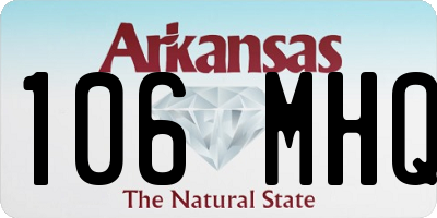 AR license plate 106MHQ