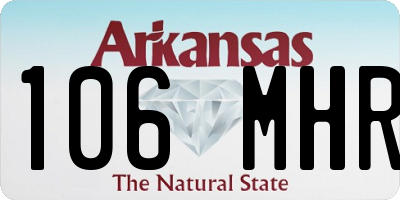 AR license plate 106MHR