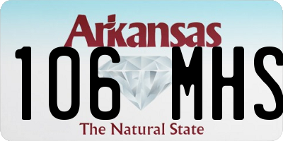 AR license plate 106MHS