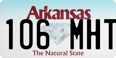 AR license plate 106MHT