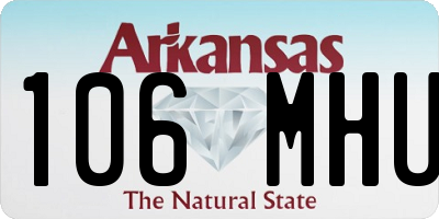 AR license plate 106MHU