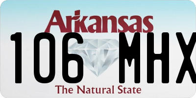AR license plate 106MHX