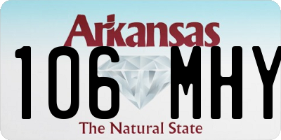 AR license plate 106MHY