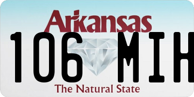AR license plate 106MIH