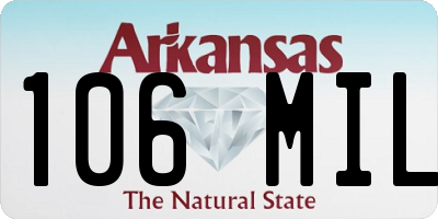 AR license plate 106MIL