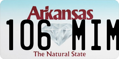 AR license plate 106MIM