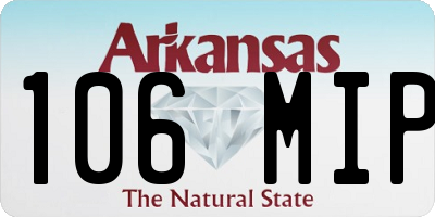 AR license plate 106MIP