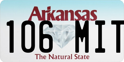 AR license plate 106MIT
