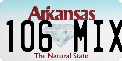 AR license plate 106MIX