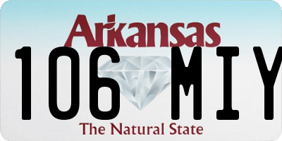 AR license plate 106MIY