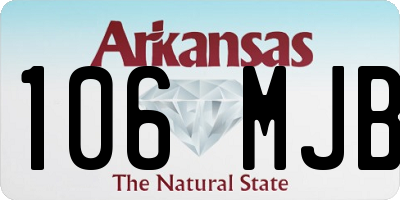 AR license plate 106MJB