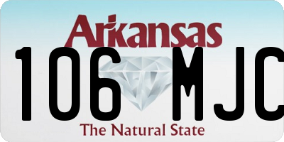 AR license plate 106MJC
