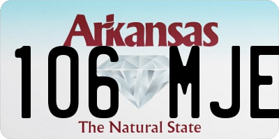 AR license plate 106MJE