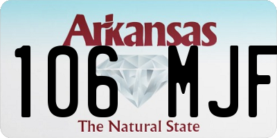AR license plate 106MJF