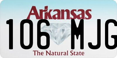 AR license plate 106MJG