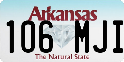 AR license plate 106MJI