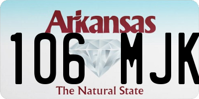 AR license plate 106MJK