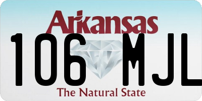 AR license plate 106MJL