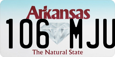 AR license plate 106MJU