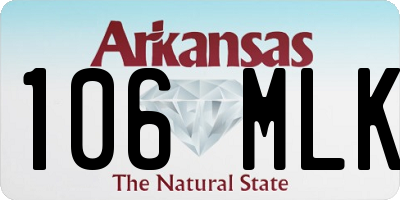 AR license plate 106MLK