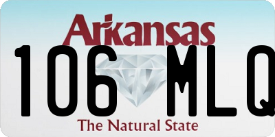 AR license plate 106MLQ