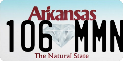 AR license plate 106MMN
