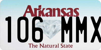 AR license plate 106MMX