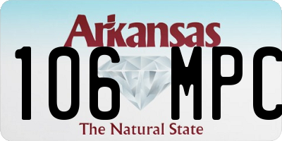 AR license plate 106MPC