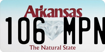 AR license plate 106MPN