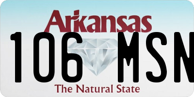 AR license plate 106MSN
