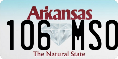 AR license plate 106MSO