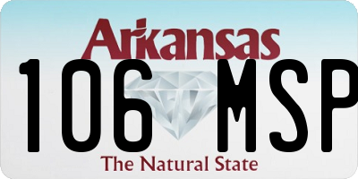 AR license plate 106MSP
