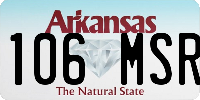 AR license plate 106MSR