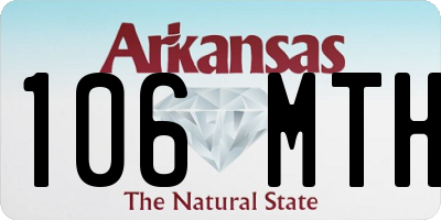 AR license plate 106MTH