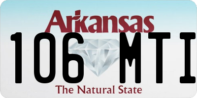 AR license plate 106MTI