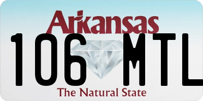 AR license plate 106MTL