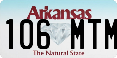AR license plate 106MTM