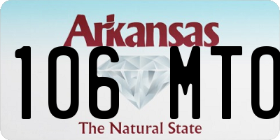 AR license plate 106MTO