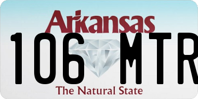 AR license plate 106MTR