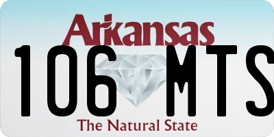 AR license plate 106MTS
