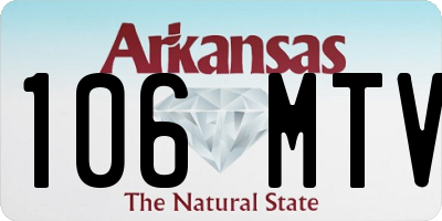 AR license plate 106MTV